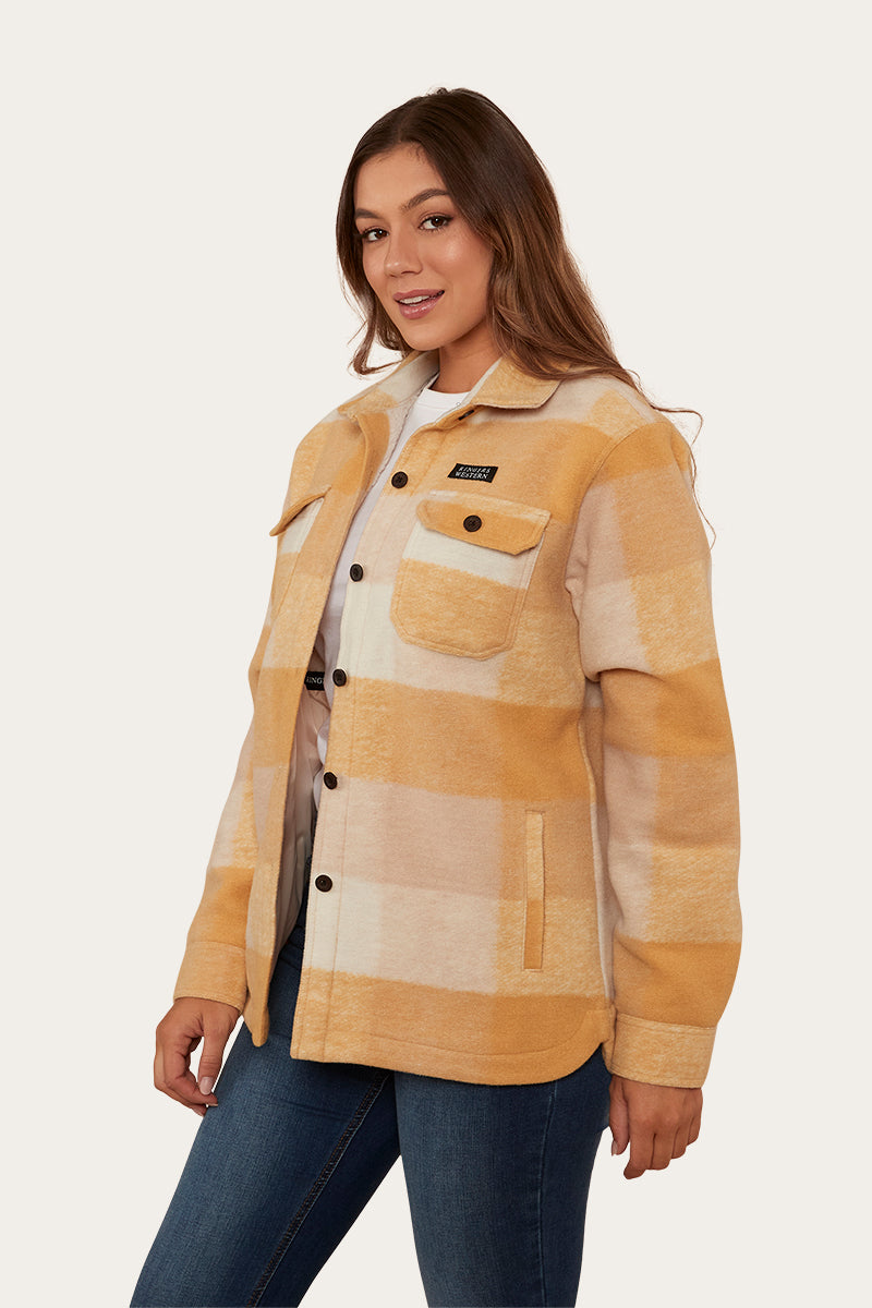 Highbury Womens Shirt Jacket - Vintage Gold