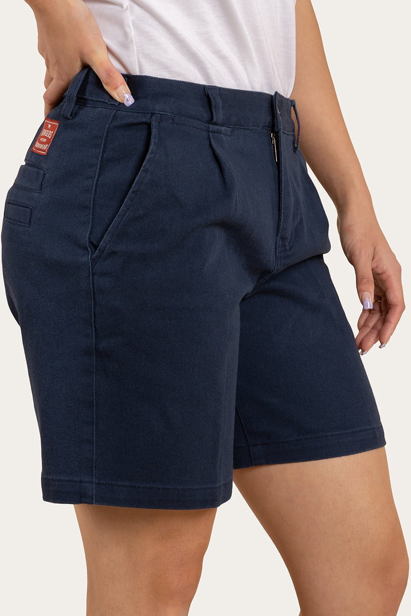 Parkes Womens Heavy Weight Work Short - Dark Navy