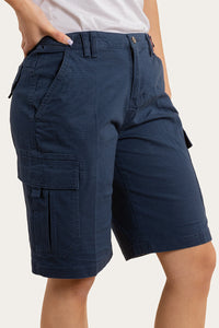 Clearwater Womens Ripstop Work Short - Dark Navy