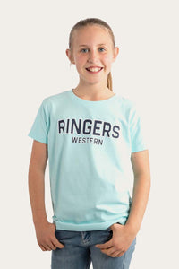 Cardiff Kids Loose Fit T-Shirt - Pastel Mint/Ink