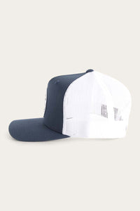 Signature Bull Trucker Navy & White with Navy & White Patch