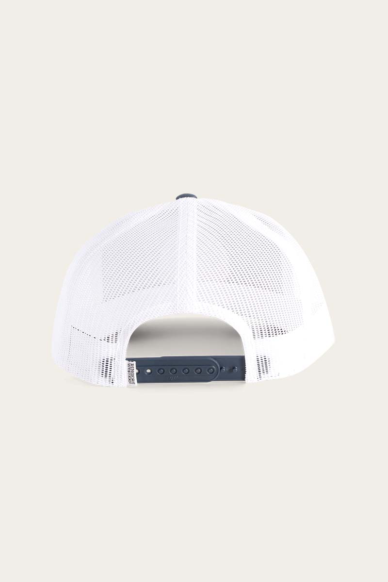 Signature Bull Trucker Navy & White with Navy & White Patch