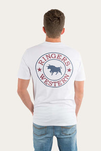 Signature Bull Mens Classic T-Shirt - White/Multi