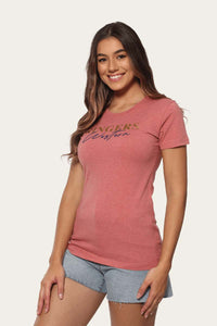 Yeeda Womens Classic Fit T-Shirt - Dusty Rose Marle