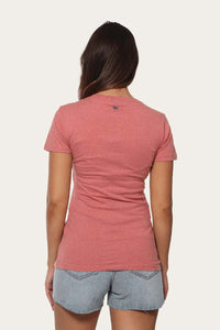 Yeeda Womens Classic Fit T-Shirt - Dusty Rose Marle