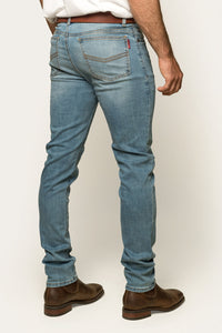 Austin Mens Slim Fit Jean - Vintage Light Blue