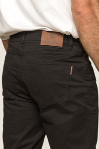 Avondale Mens 5 Pocket Stretch Drill Jeans - Black