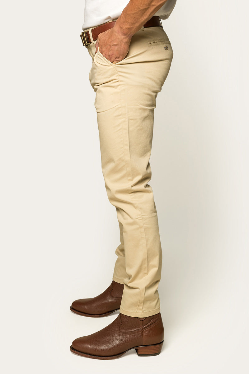 Bachelor Mens Regular Fit Chino Pant - Bone