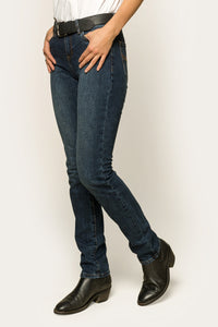 Clermont Womens Low Rise Jean - Classic Blue