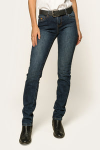 Clermont Womens Low Rise Jean - Classic Blue