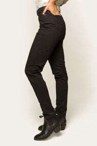 Mackenzie Womens 5 Pocket Stretch Drill Jeans - Black